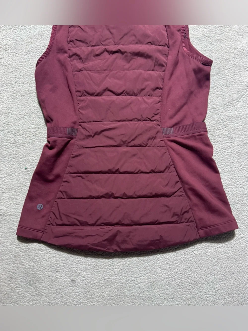 Lululemon Jacket Womens 6 Down For It All Vest Full Zip Grey Goose Down Pockets